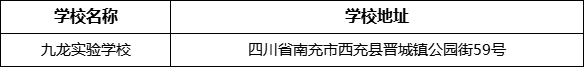 南充市九龍實(shí)驗(yàn)學(xué)校地址在哪里？
