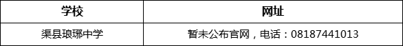 達(dá)州市渠縣瑯琊中學(xué)網(wǎng)址是什么？