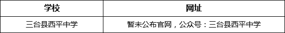 綿陽市三臺縣西平中學網(wǎng)址是什么？
