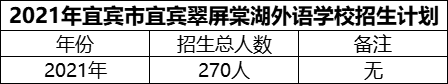 2024年宜賓市宜賓翠屏棠湖外語(yǔ)學(xué)校招生計(jì)劃是多少？