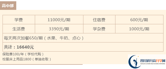 2021年雅安北附實驗學校的高中住宿怎么樣？