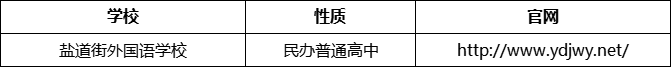 成都市鹽道街外國(guó)語(yǔ)學(xué)校官網(wǎng)、網(wǎng)址、官方網(wǎng)站