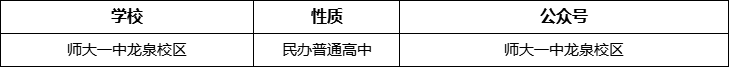 成都市師大一中龍泉校區(qū)官網(wǎng)、網(wǎng)址、官方網(wǎng)站